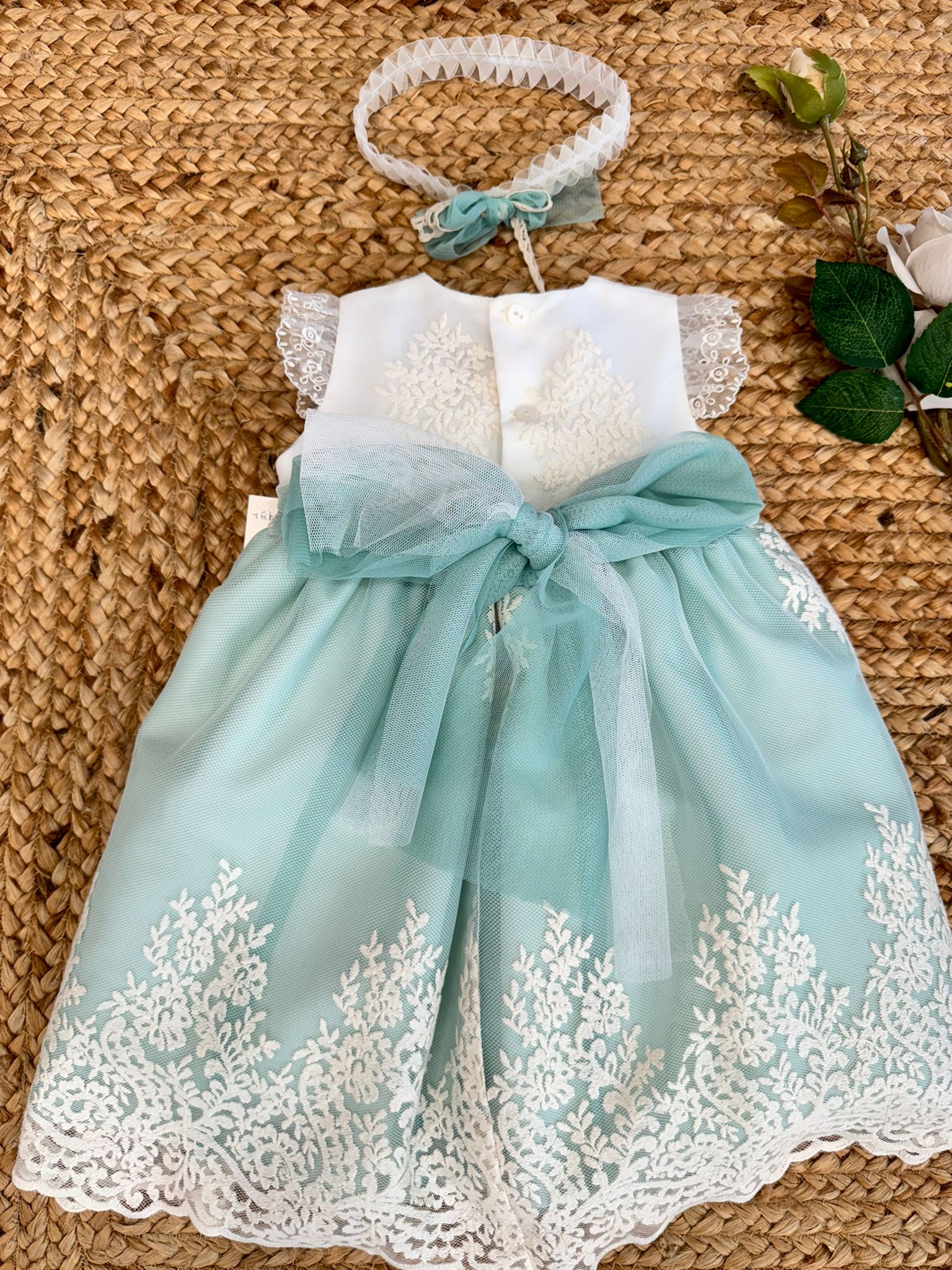 abito battesimo bimba, abito cerimonia bimba, vestito battesimo bimba, abbigliamento cerimonia bambina, vestito tulle bambina, abito elegante bambina, Belli e Monelli.