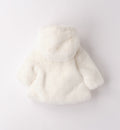 Cappottino battesimo neonata eco pelliccia – vista posteriore