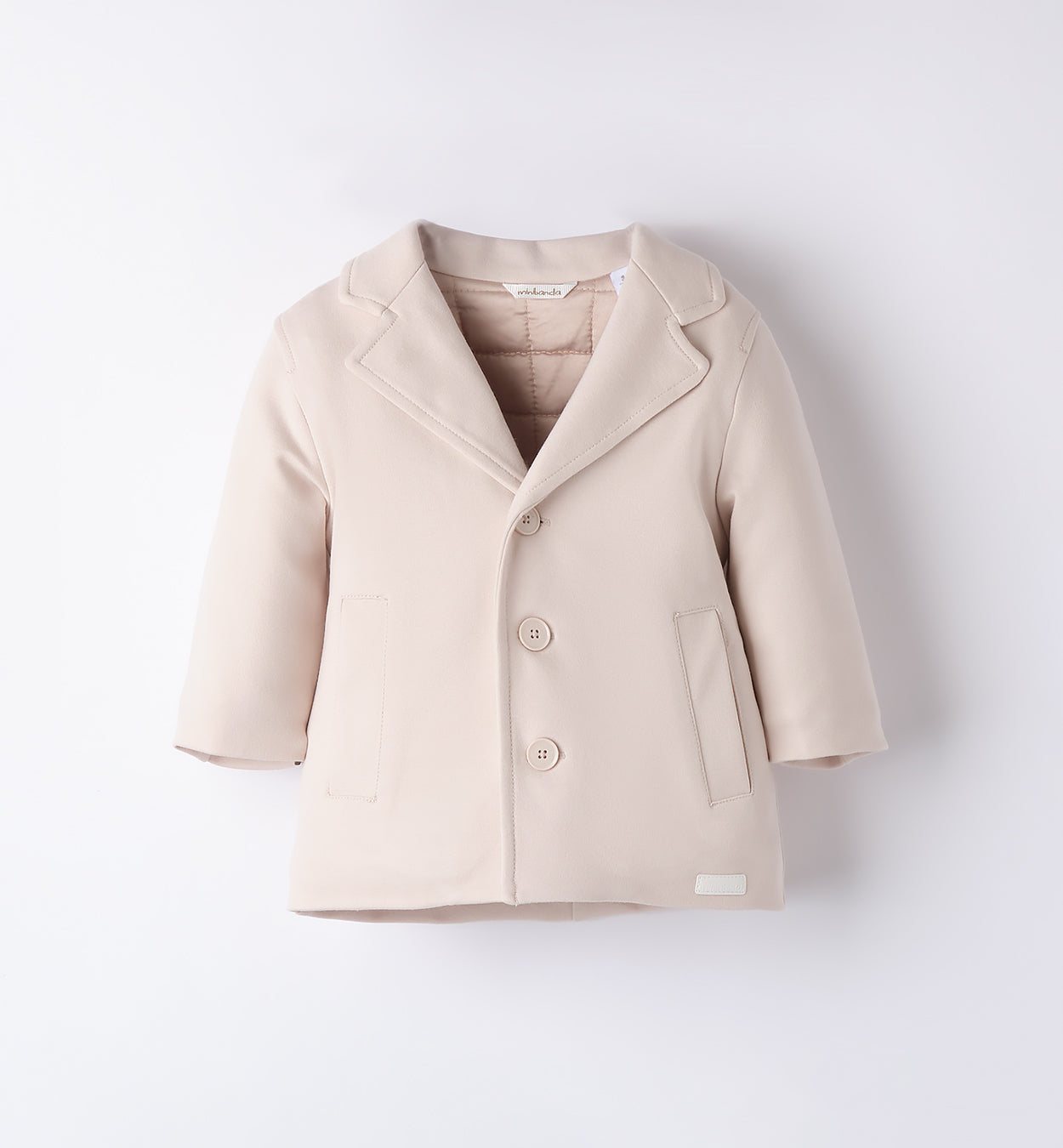 Cappotto in eco pelle con pelliccia per neonato, caldo e confortevole.