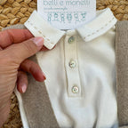 Etichetta composizione completo neonato lana viscosa cashmere