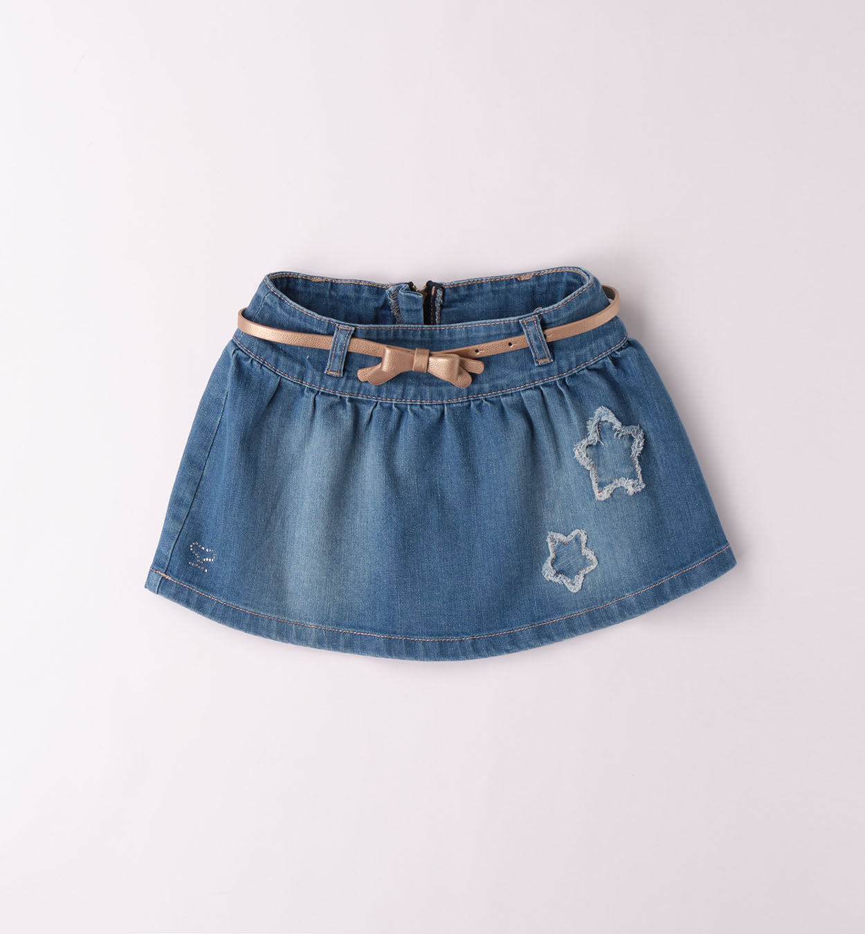 Completo bambina orsetto e gonna jeans