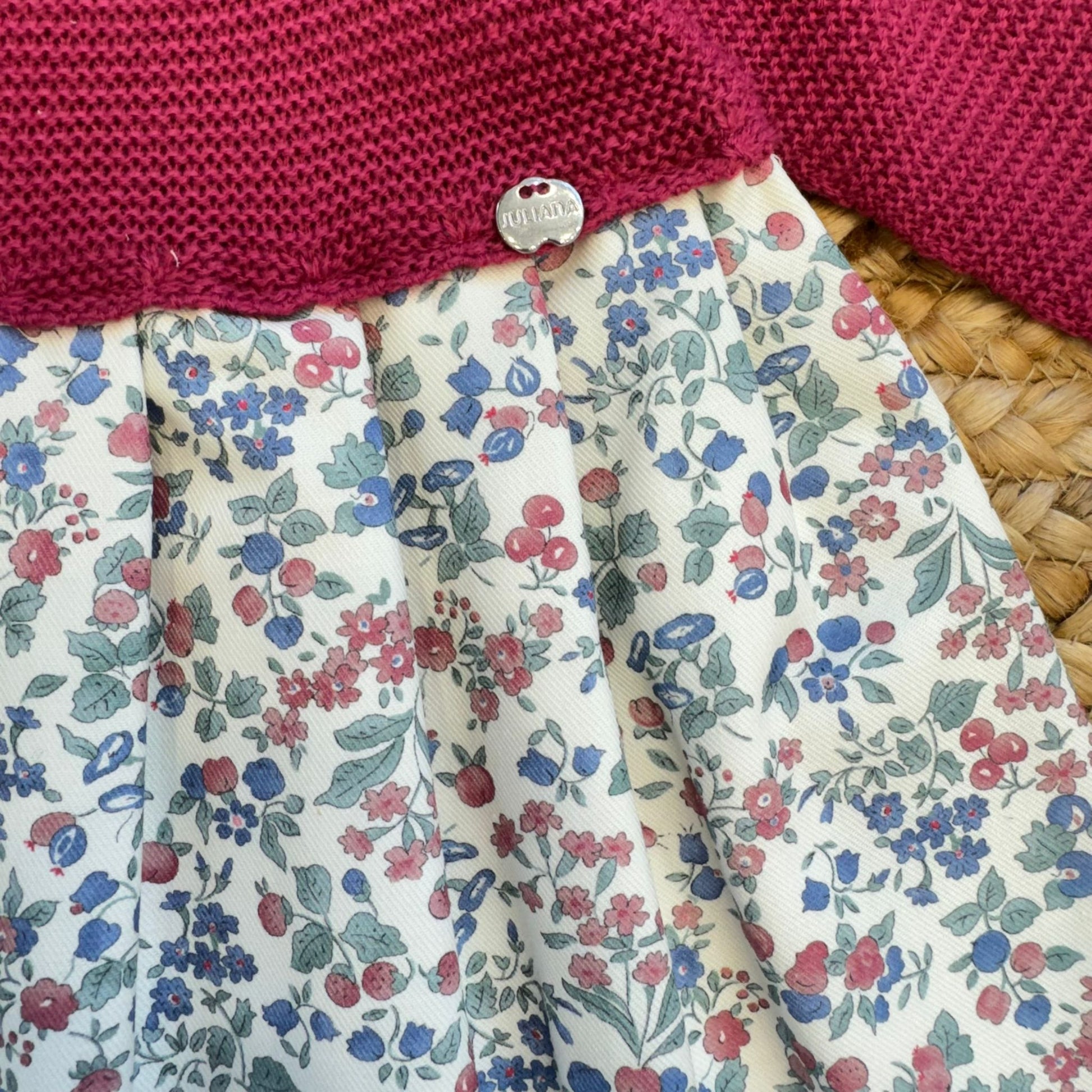 Gonna fantasia fiori abito bambina