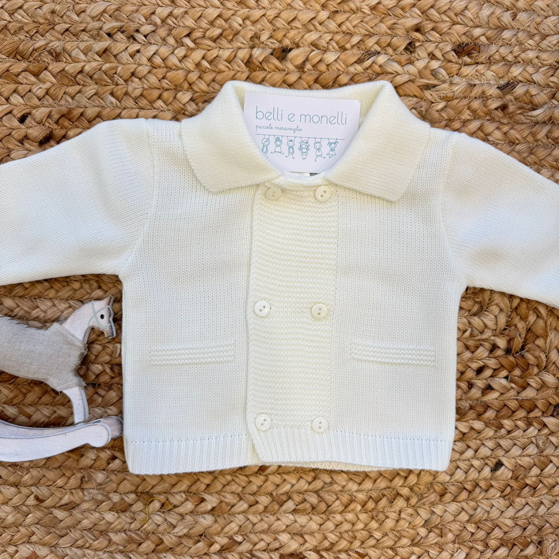 Retro completo battesimo velluto sabbia