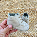 Scarpine eleganti battesimo bambino in camoscio beige