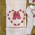 Scarpine rosa con maxi fiocchi ciclamino.