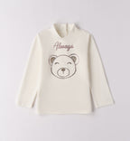 Shorts rosa caldo cotone bimba