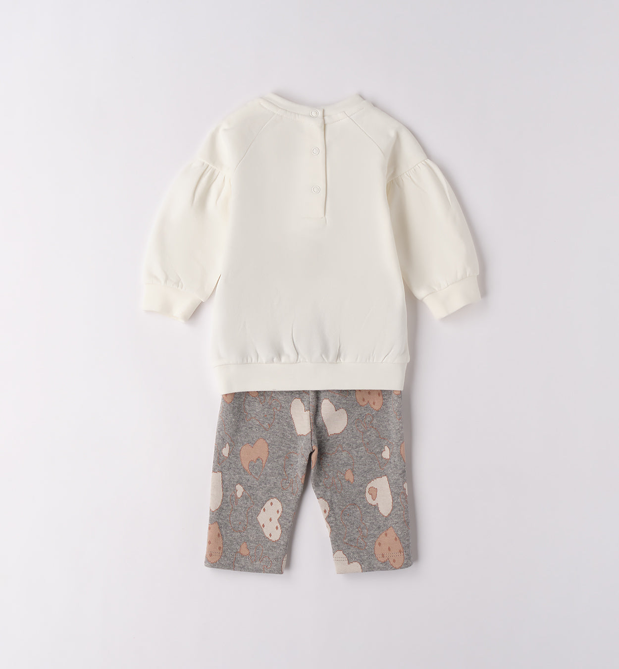 Tutina neonata caldo cotone due pezzi retro