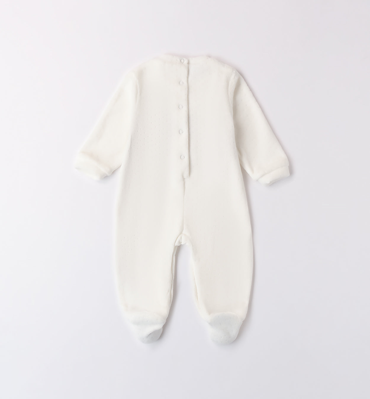 Tutina neonato caldo cotone con orsetto beige retro