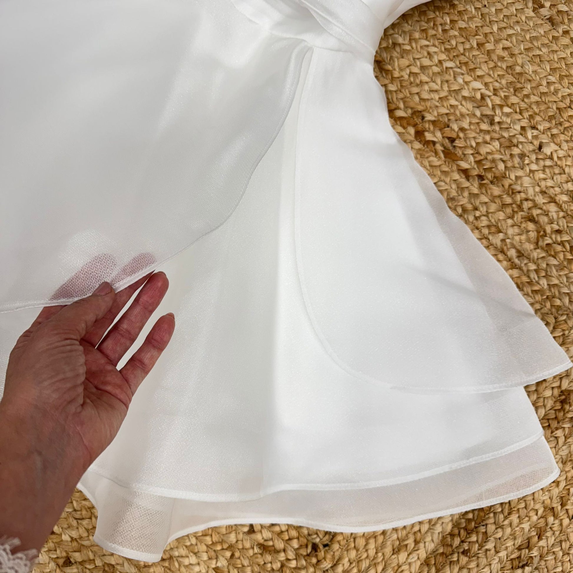 Vestito bambina cerimonia elegante in organza