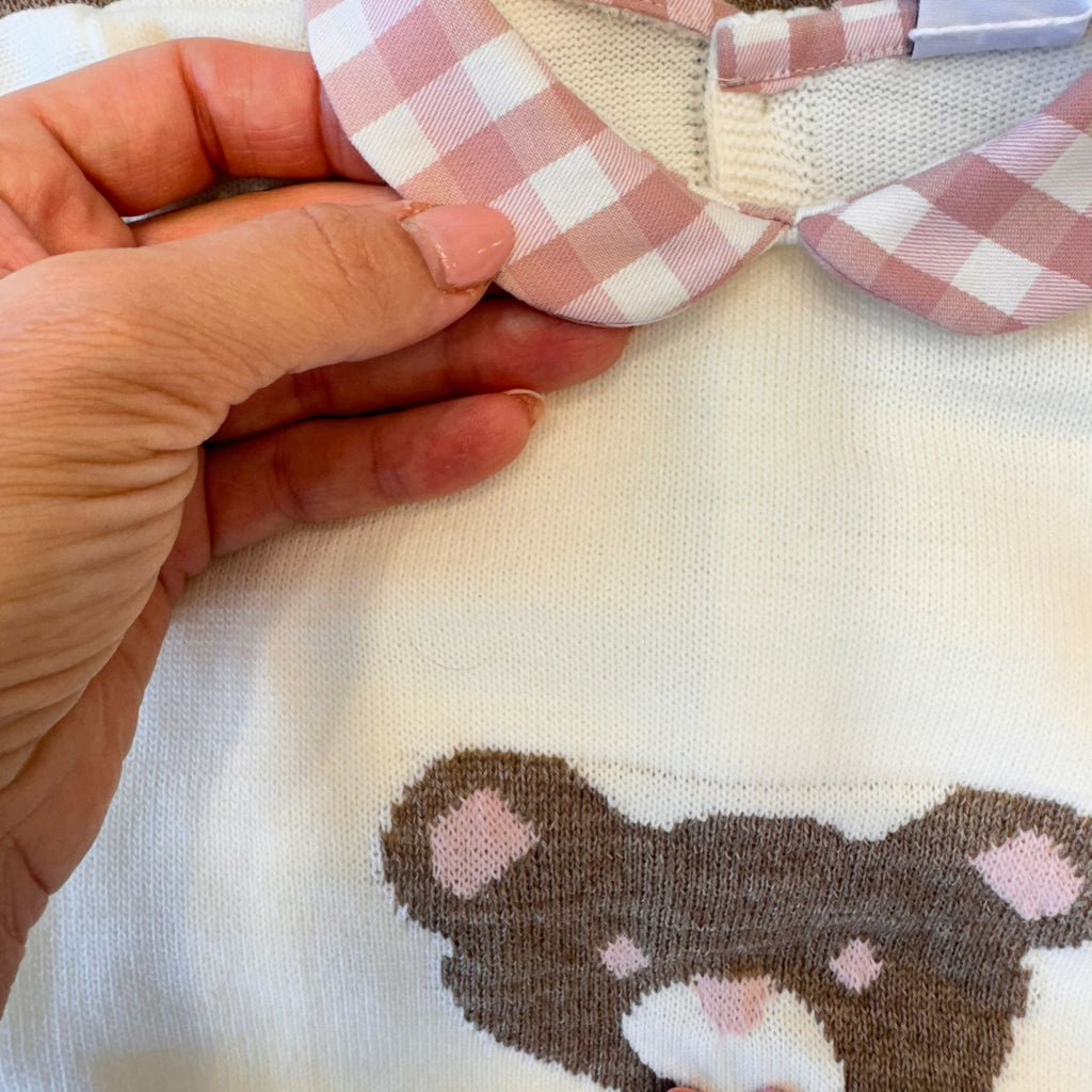 TUTINA IN LANA ORSETTA ROSA/NUOVA COLLEZIONE/NUOVA COLLEZIONE