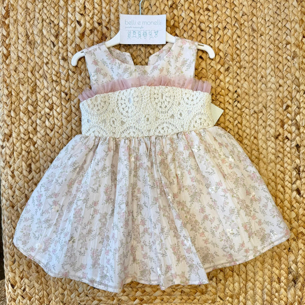 Completo Neonata 3 Pezzi Geagodelia: Top In Pizzo, Pantaloncini Con Bretelle E Fascia Per Capelli. Abbigliamento Bimba Elegante E Morbido, 0-24 Mesi - 2