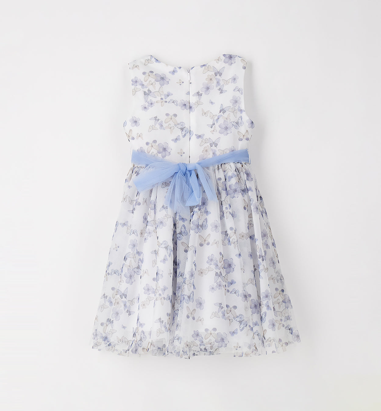 abito bambina elegante retro con fiocco tulle