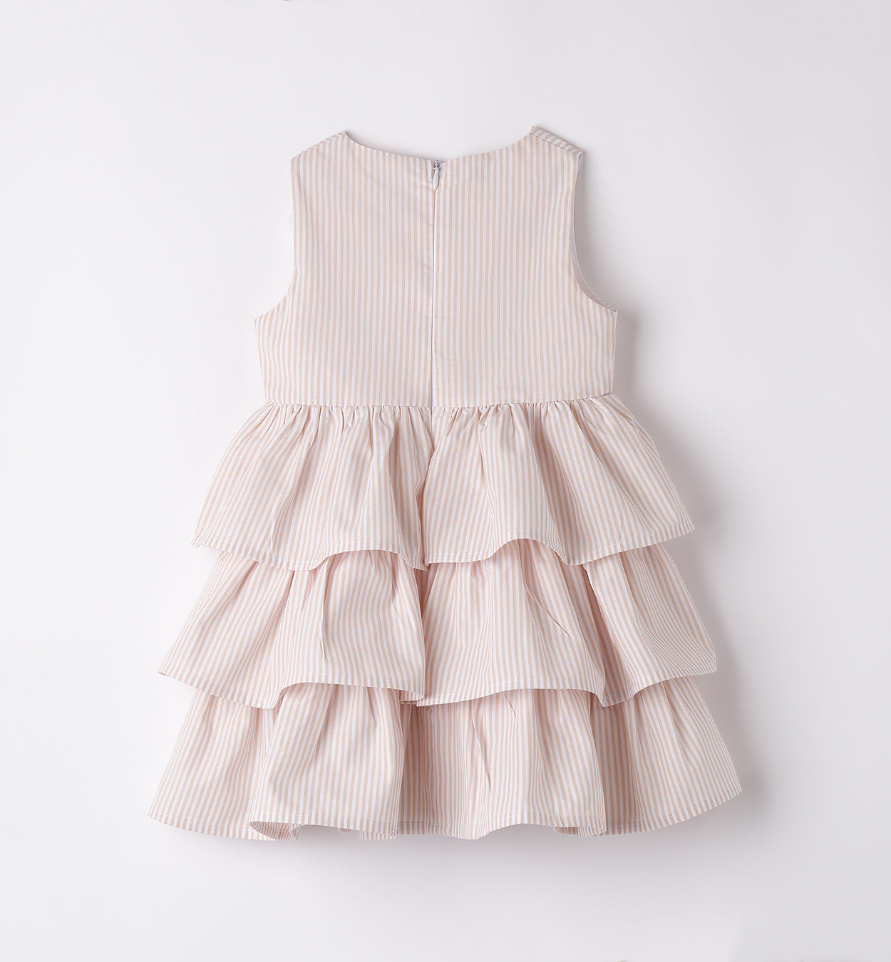 Retro abito bambina con balze a più strati