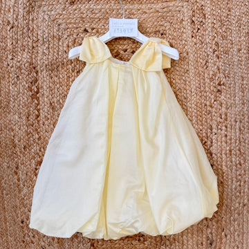 abito bimba giallo chantilly elegante ampio in lyocell