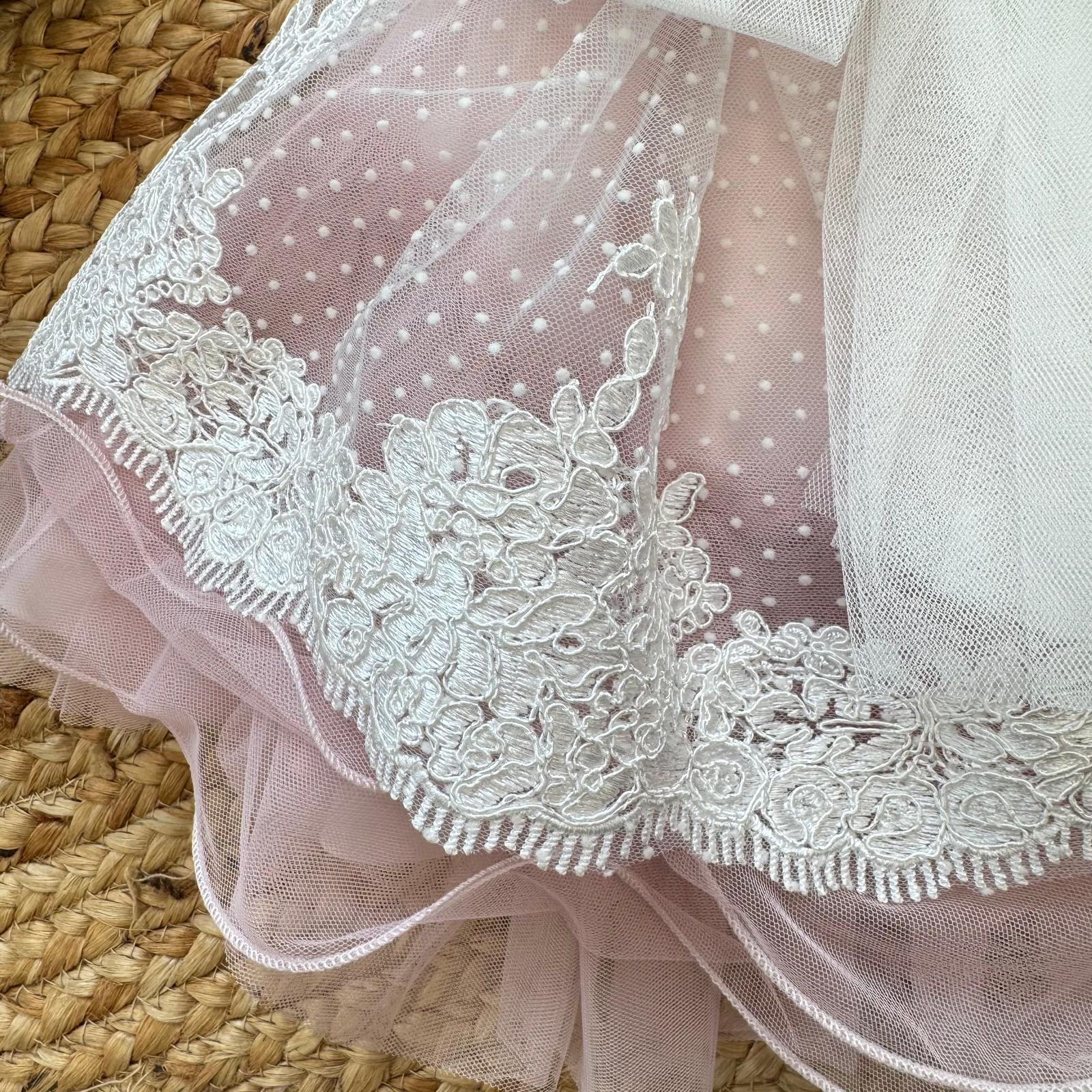 vestito elegante battesimo bambina rosa