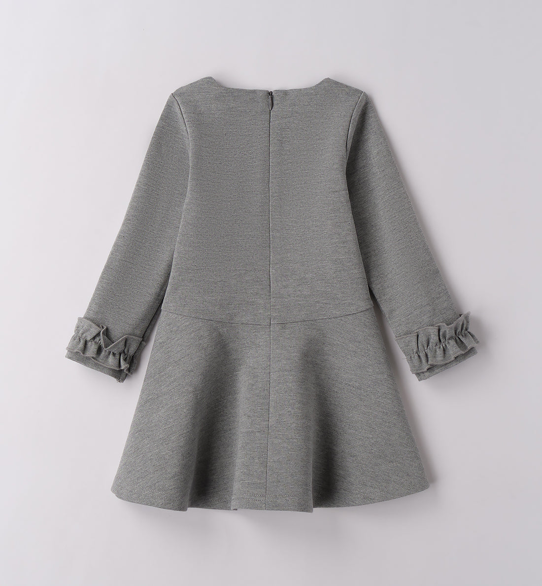 abito bambina elegante bianco con perle e punti luce