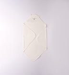 Accappatoio neonato bianco in spugna con cappuccio orsetto