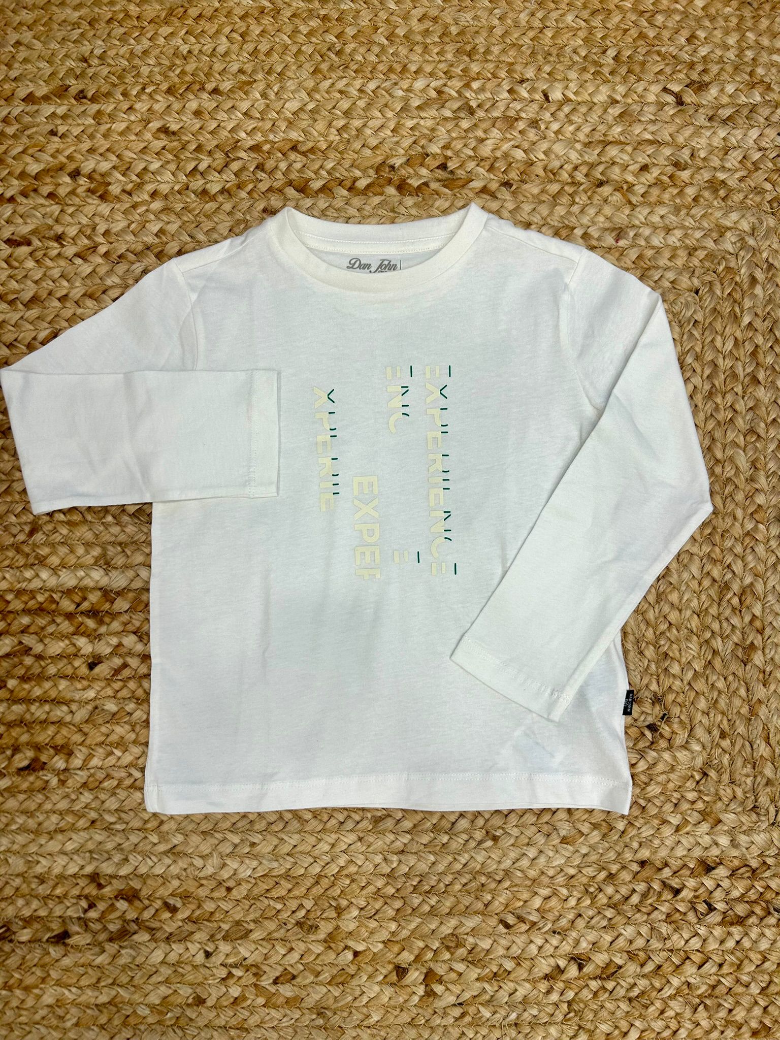 Maglia bambino bianca manica lunga Dan John Experience