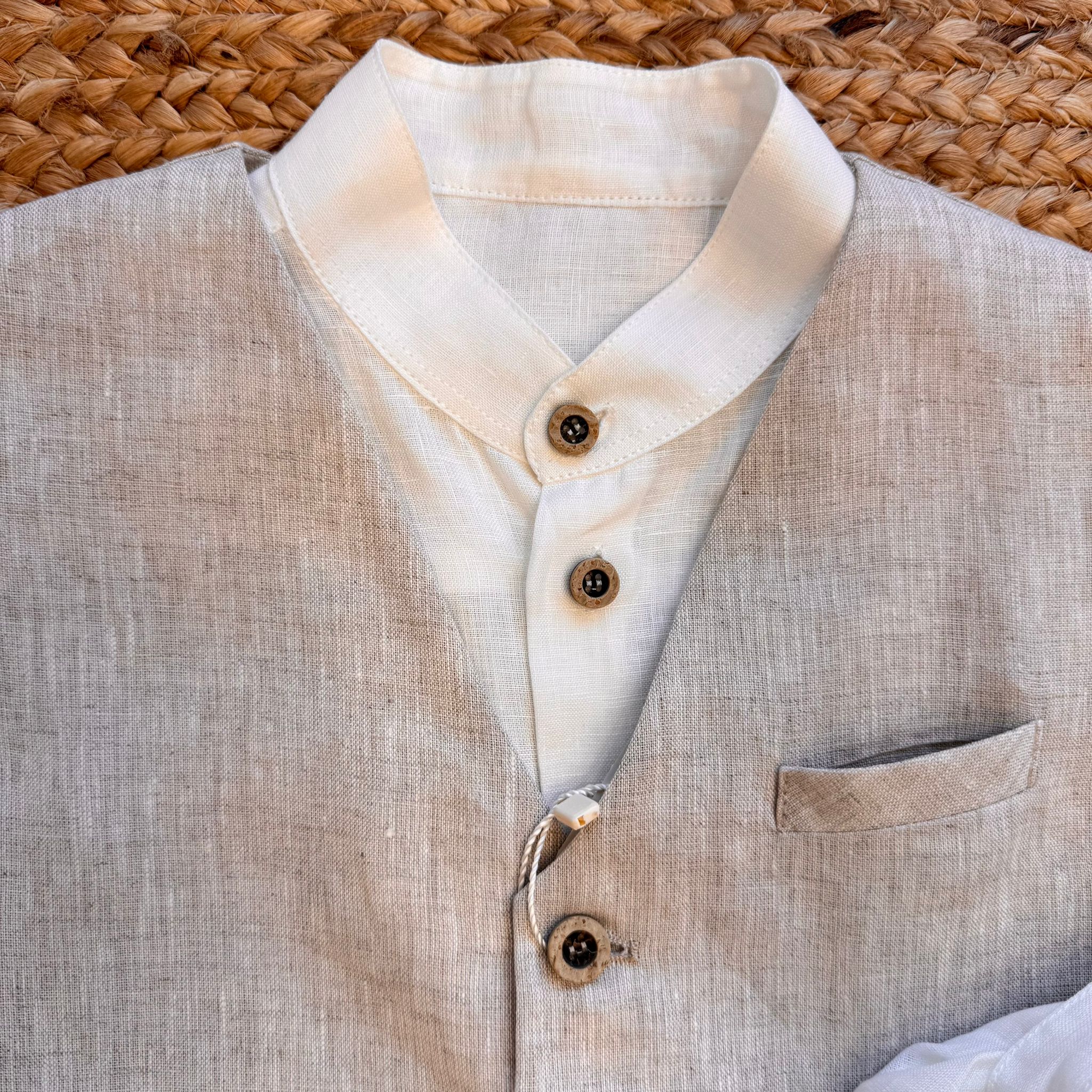 COMPLETO BEIGE ELEGANTE
