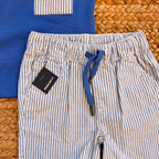 COMPLETO ESTIVO RIGHE E BLU VIVACE