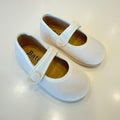 Scarpe Mary Jane panna bambina con cinturino, modello elegante da cerimonia