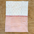 Uscita clinica neonata in ciniglia rosa con copertina sfoderabile e completo lenzuola.