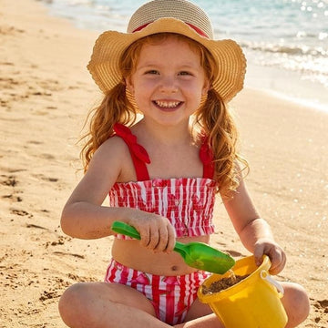bikini bambina con balze romantico estate mare