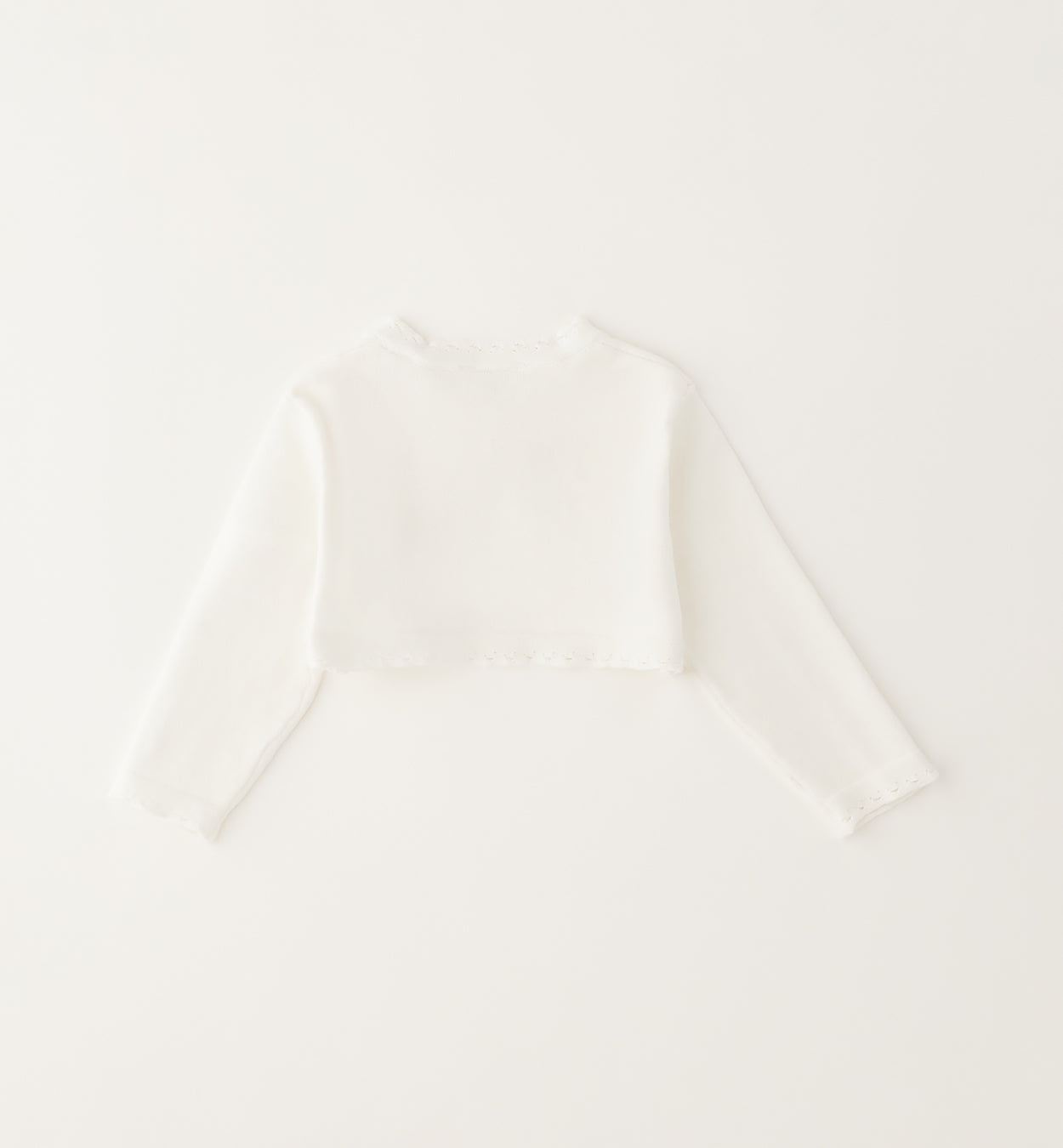 Coprispalle neonata bianco 100% cotone vista e-commerce frontale