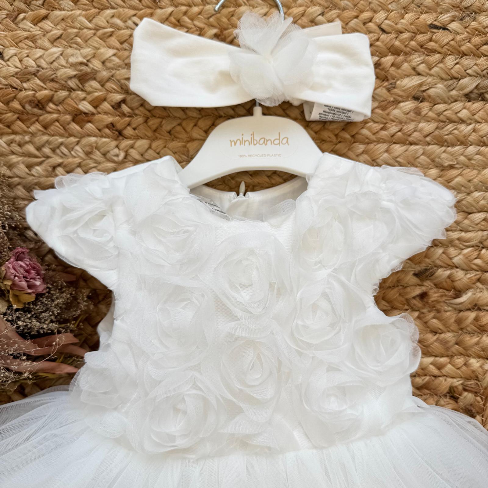 bordo gonna in tulle con rifinitura ondulata