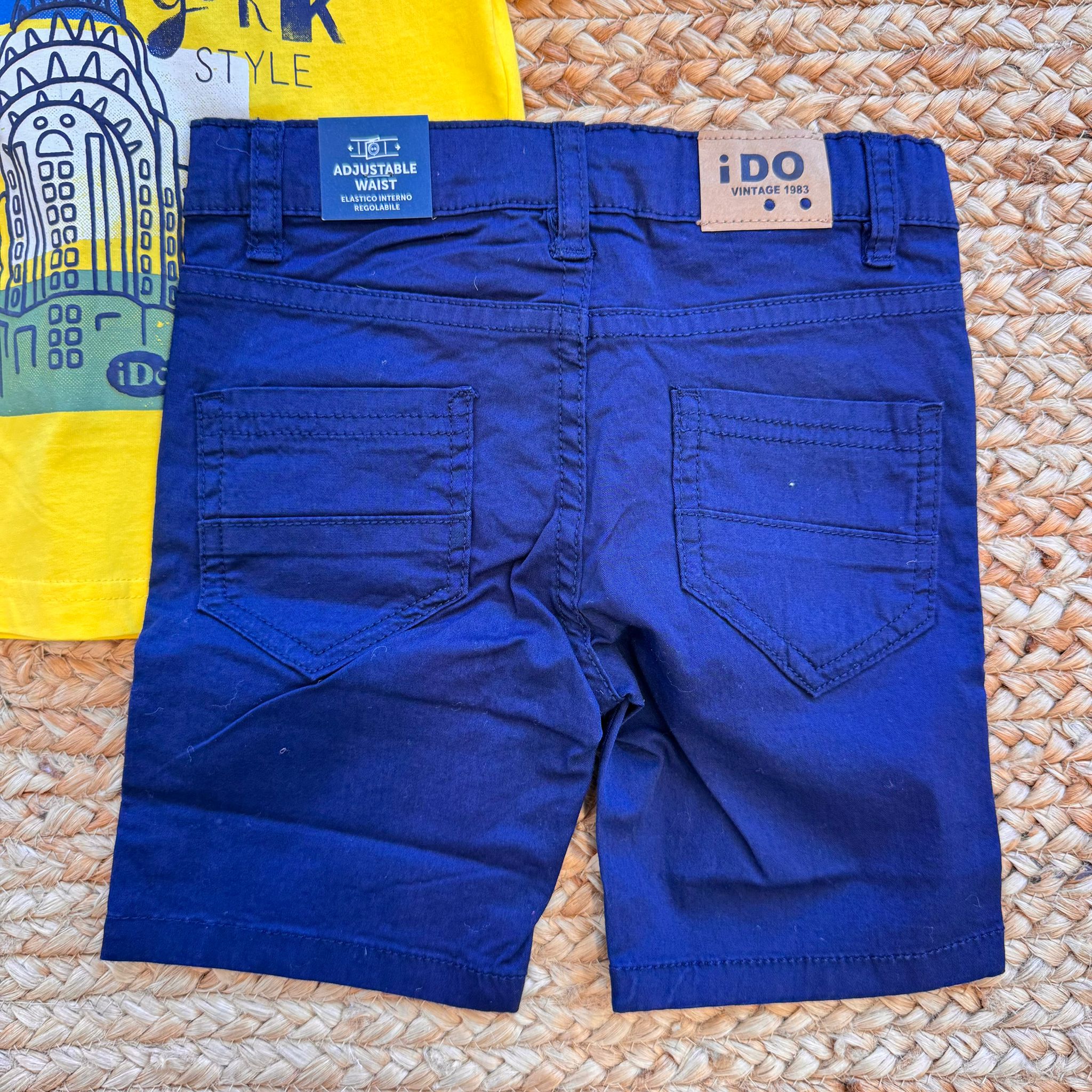 COMPLETO IDO T-SHIRT NEW YORK E BERMUDA BLU
