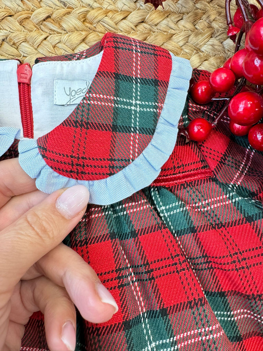 Abito in tartan con coulotte