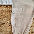 COMPLETO ESTIVO BAMBINO RIGHE E PANTALONE SAFARI