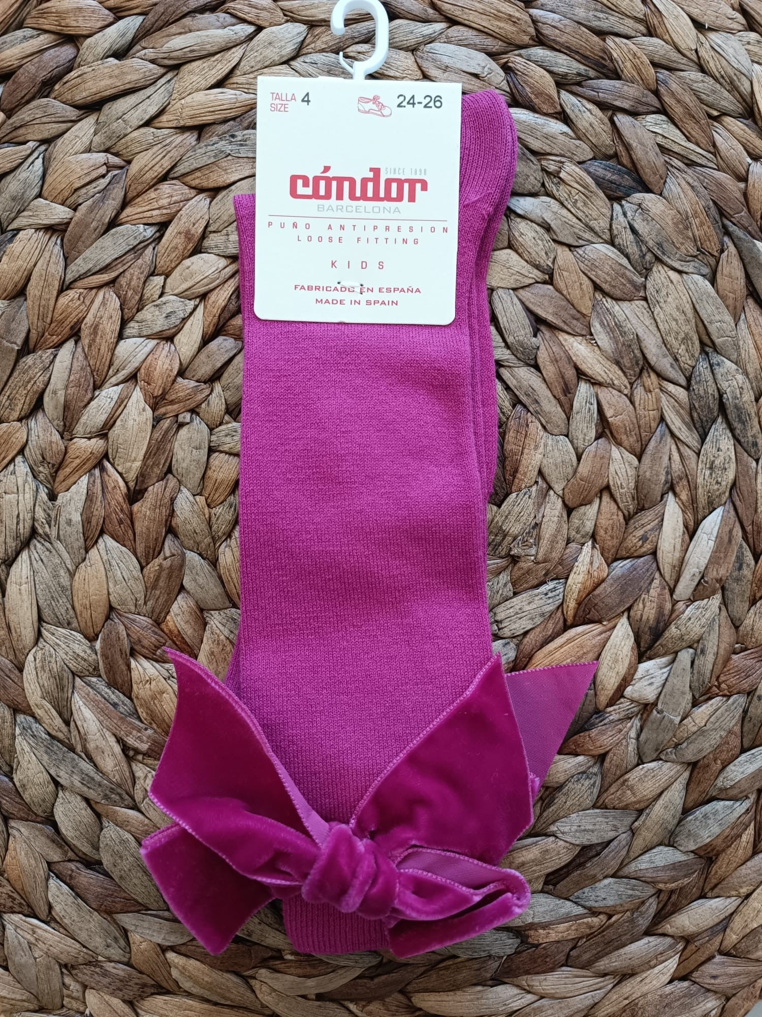 Parigina bambina Condor con fiocco in velluto