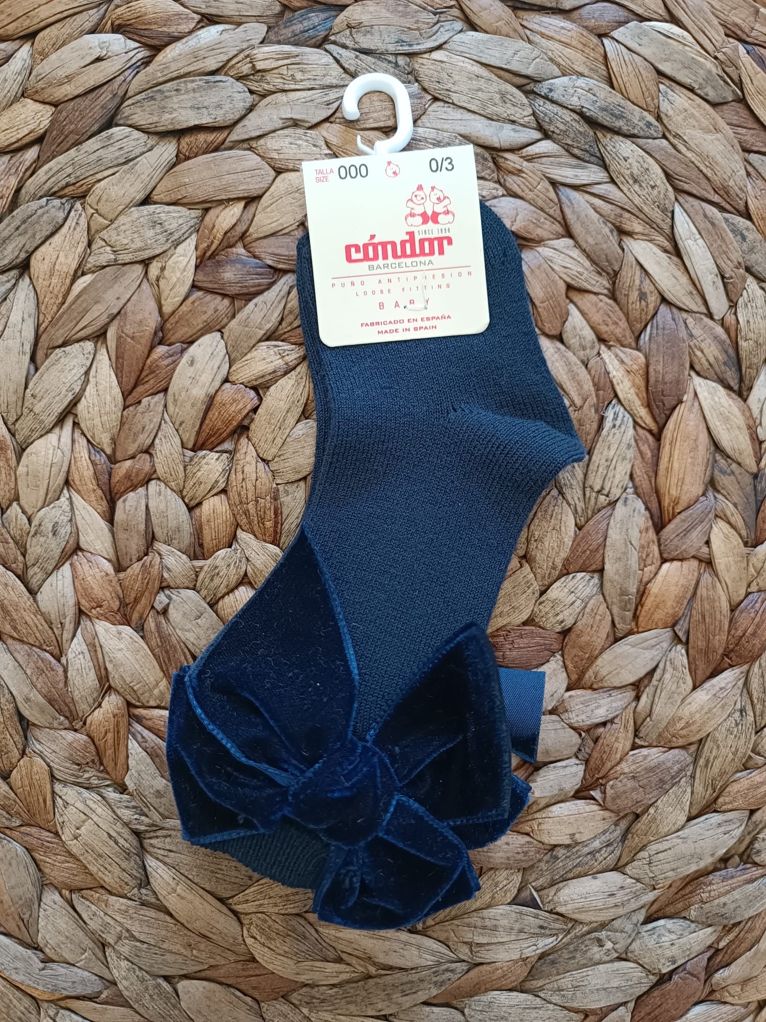 Parigina bambina Condor con fiocco in velluto