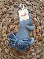 Parigina bambina Condor con fiocco in velluto