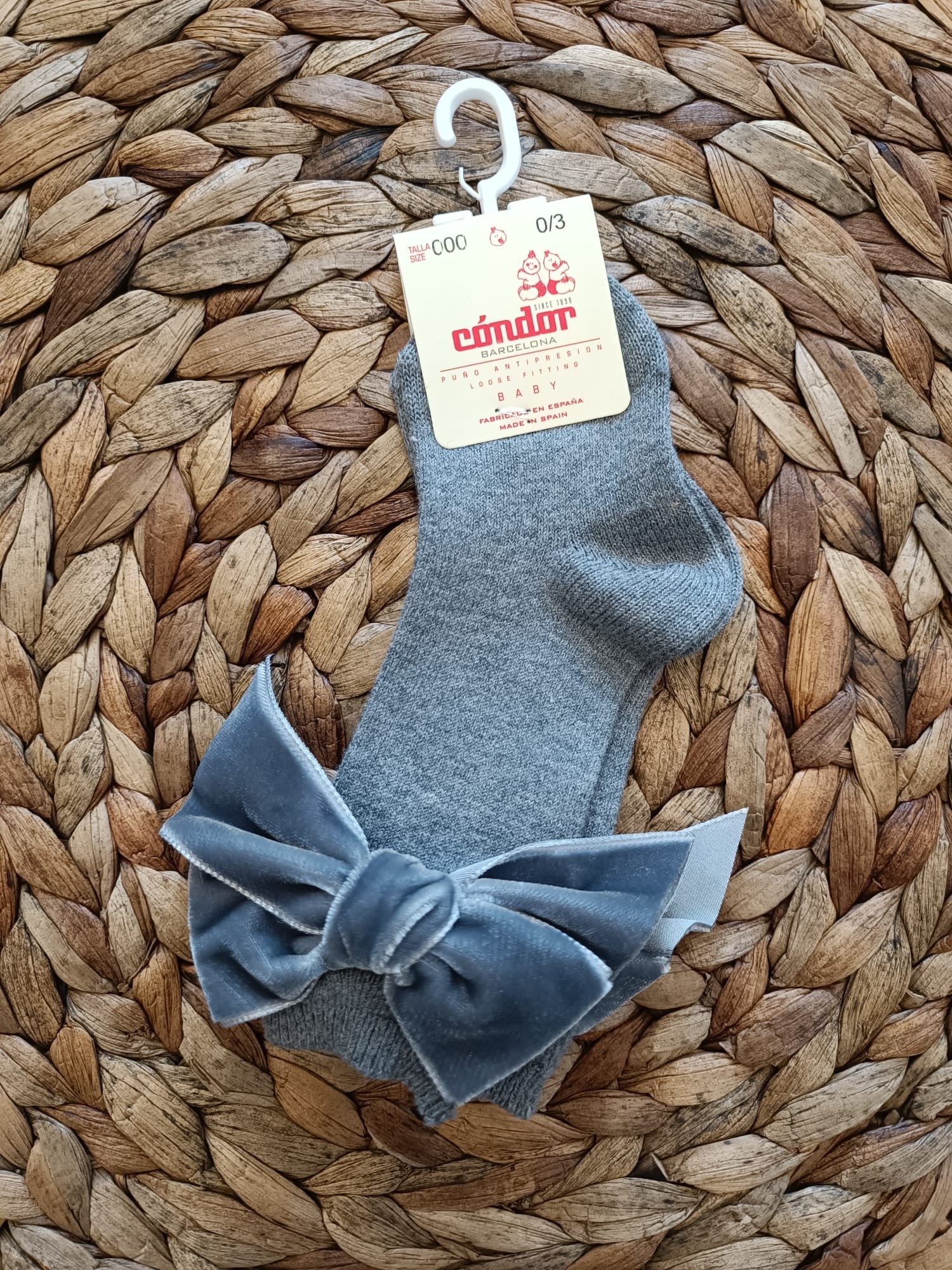 Parigina bambina Condor con fiocco in velluto