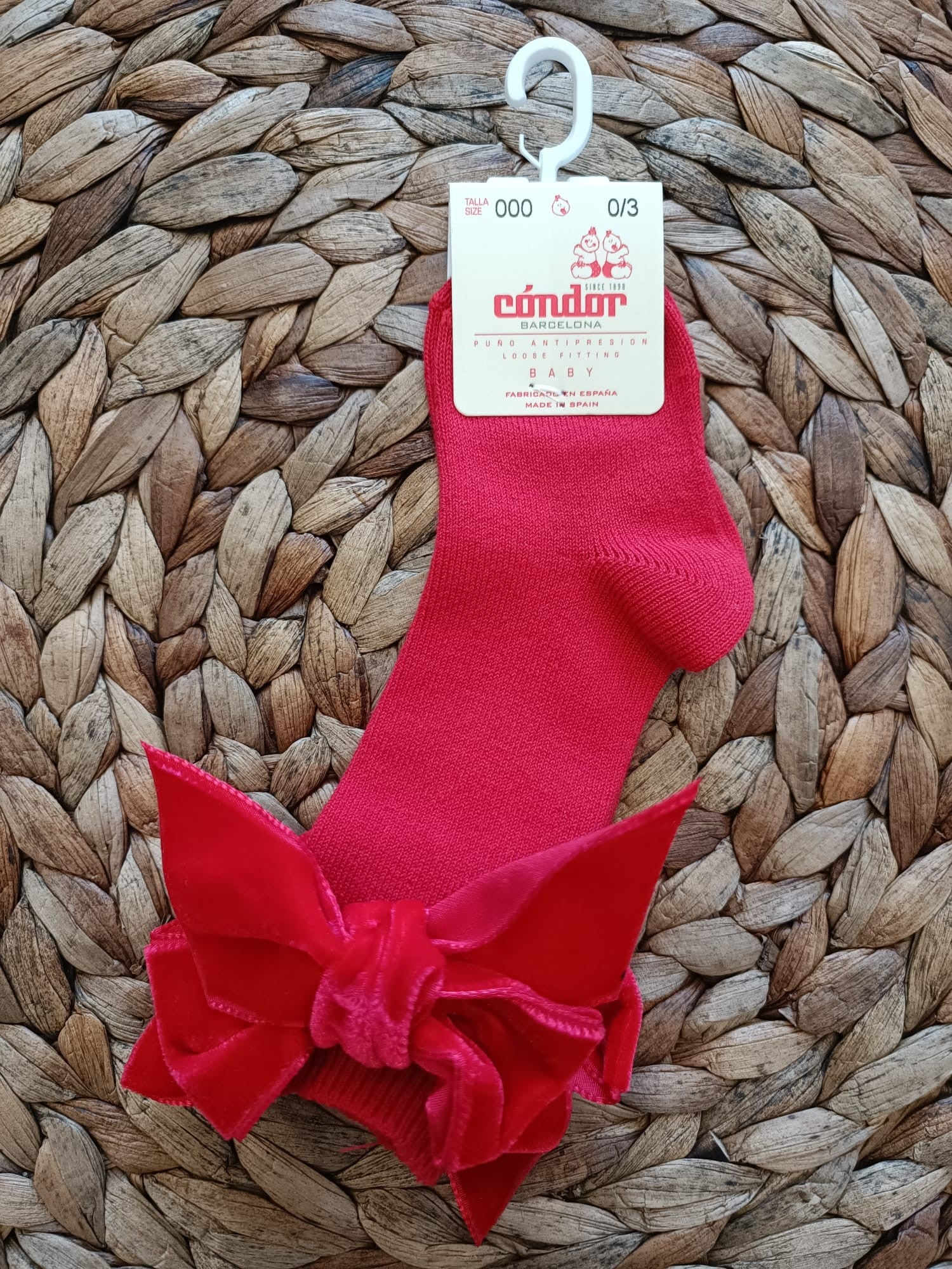 Parigina bambina Condor con fiocco in velluto