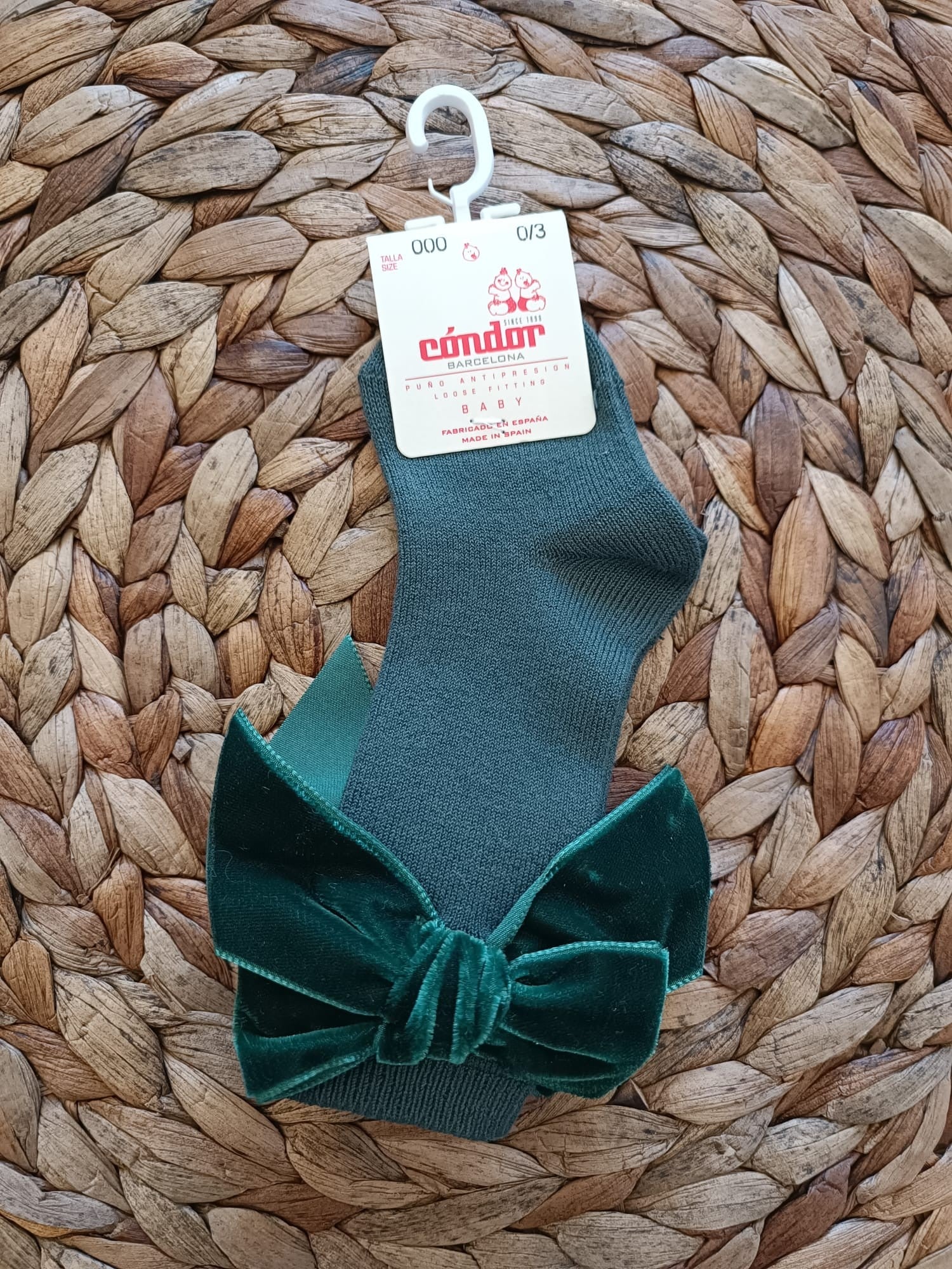 Parigina bambina Condor con fiocco in velluto
