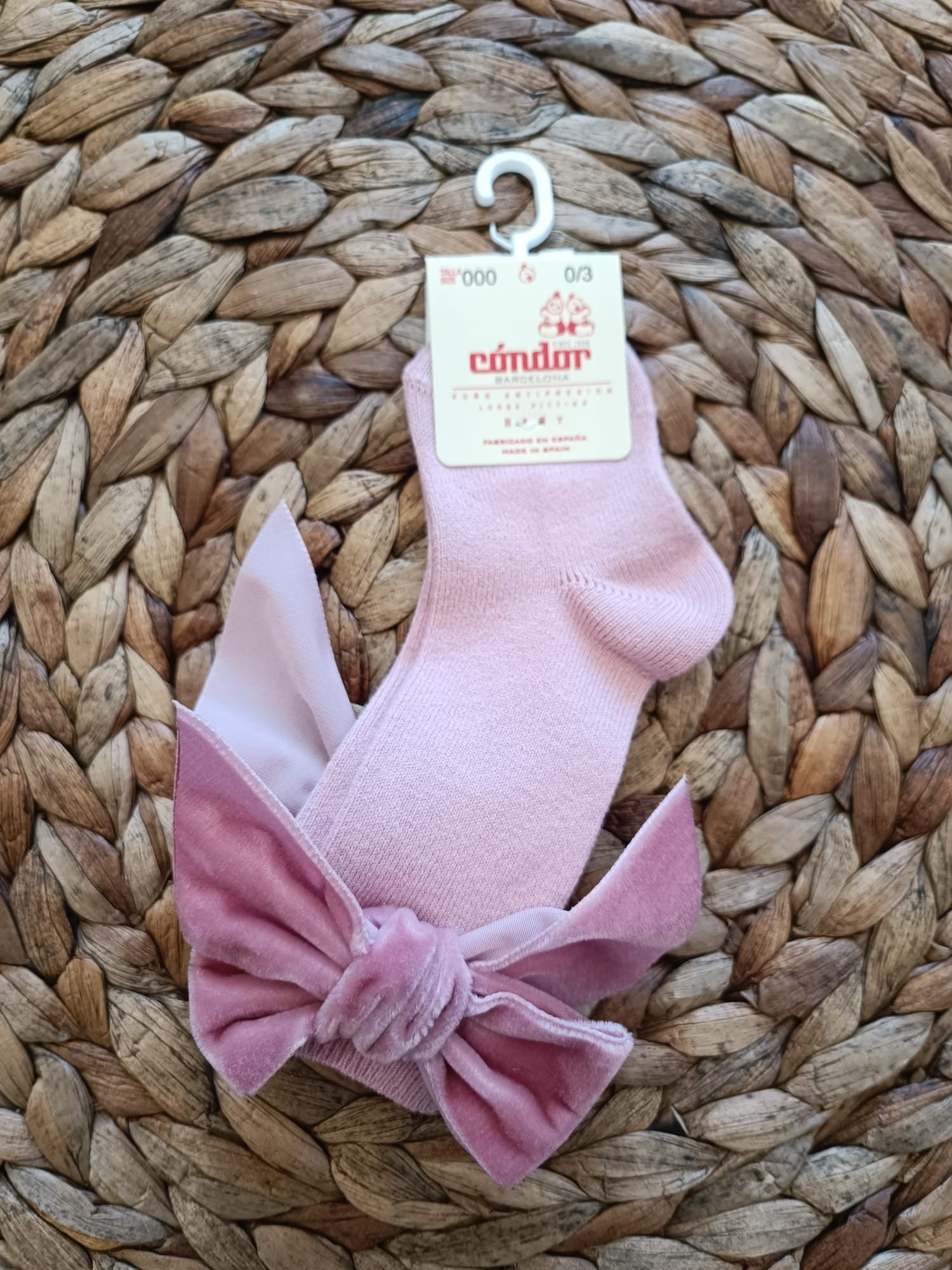 Parigina bambina Condor con fiocco in velluto