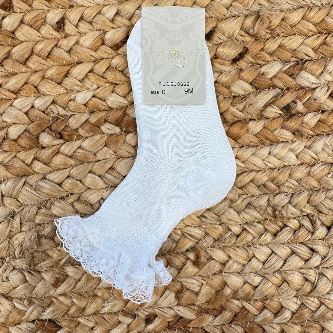 calzini battesimo bimba bianchi con pizzo