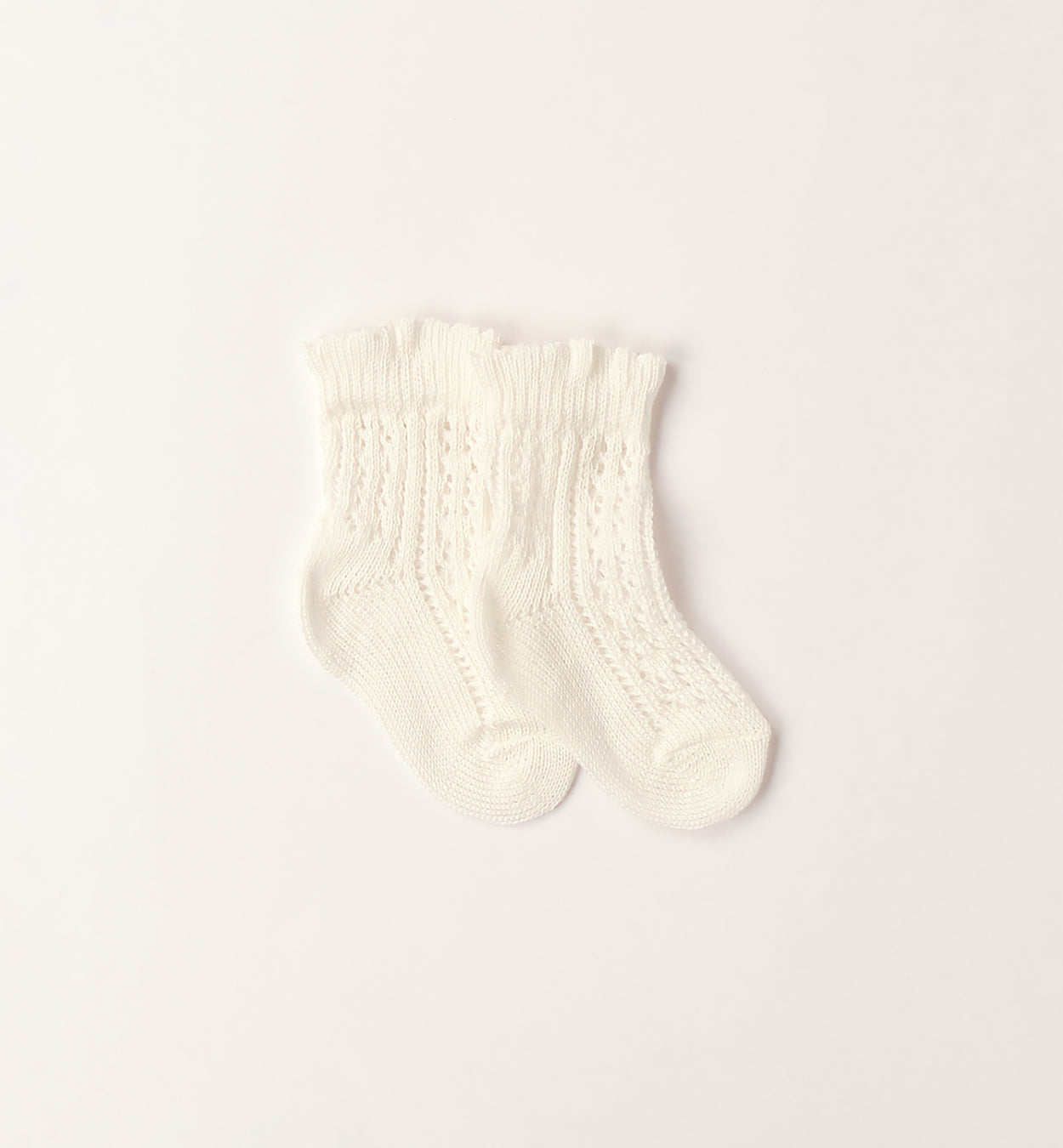calzini bimba bianco latte traforati