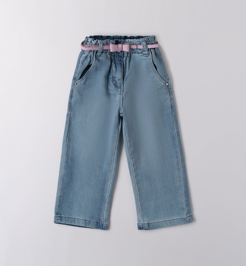 Retro camicetta rosa bimba con ricamo sangallo