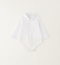 Camicia bianca bimbo elegante in cotone elasticizzato