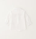 Camicia bianca bimbo in lino e cotone elegante