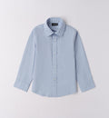 camicia bambino azzurra maniche lunghe