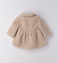 cappottino neonata caldo cotone beige retro