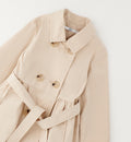cappotto bambina beige doppiopetto