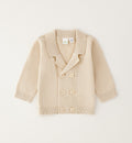 cardigan bambino beige elegante in cotone