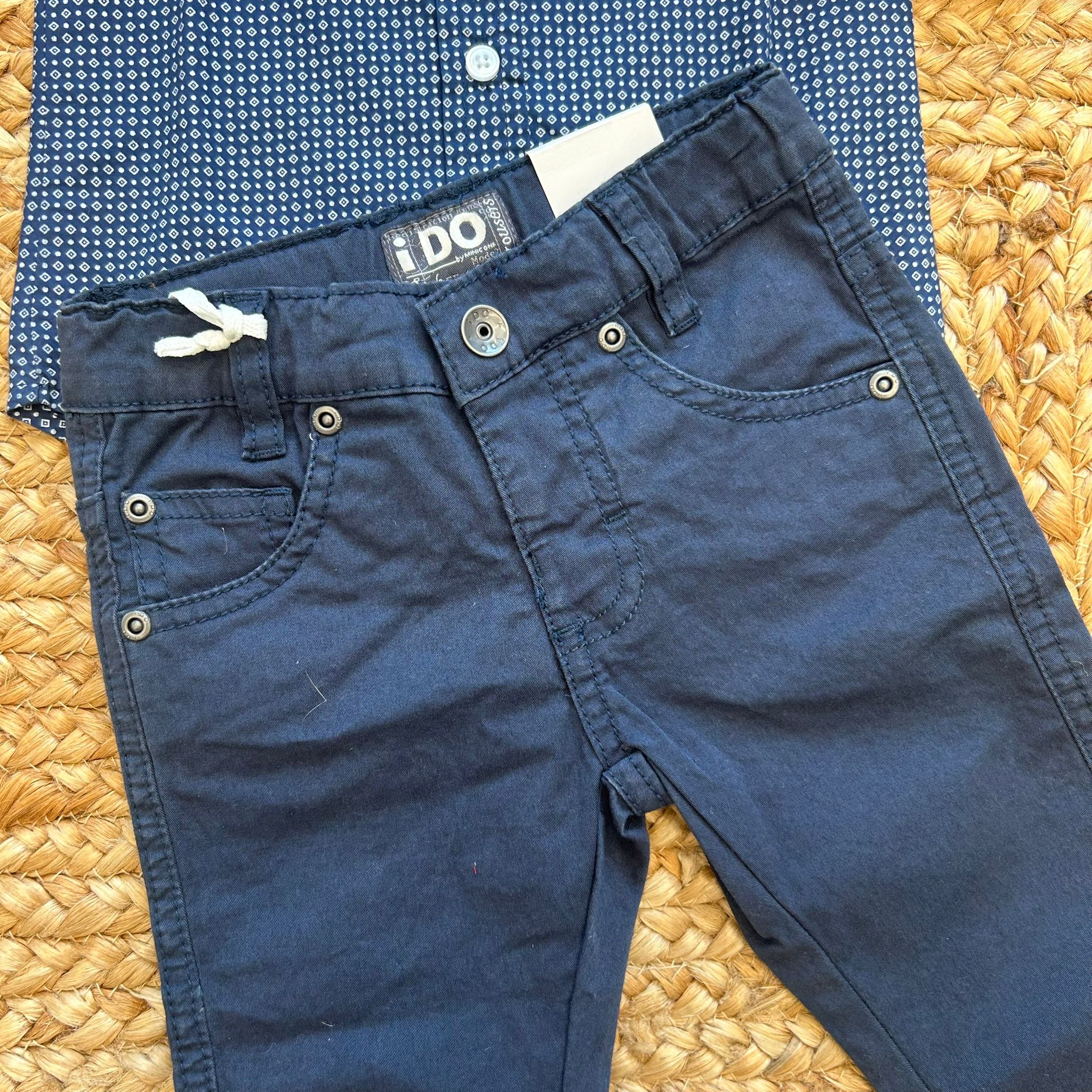 COMPLETO NAVY GEOMETRICO ELEGANTE