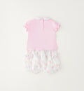 completino neonata elegante estivo cotone con pantaloncini fantasia